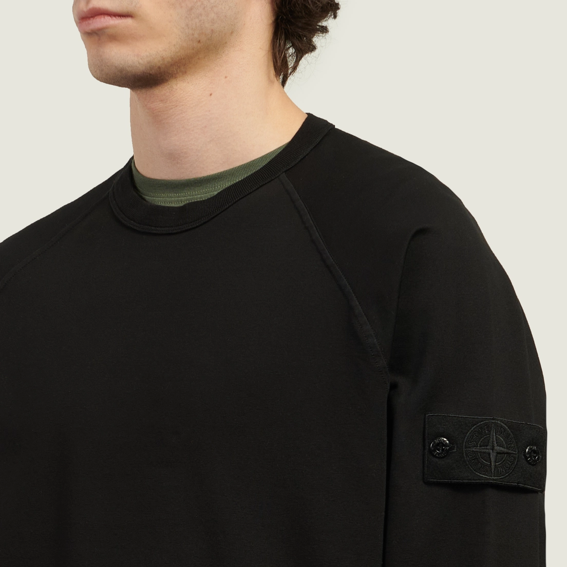 Stone Island Мужская толстовка Ghost Piece Cotton Stretch Fleece