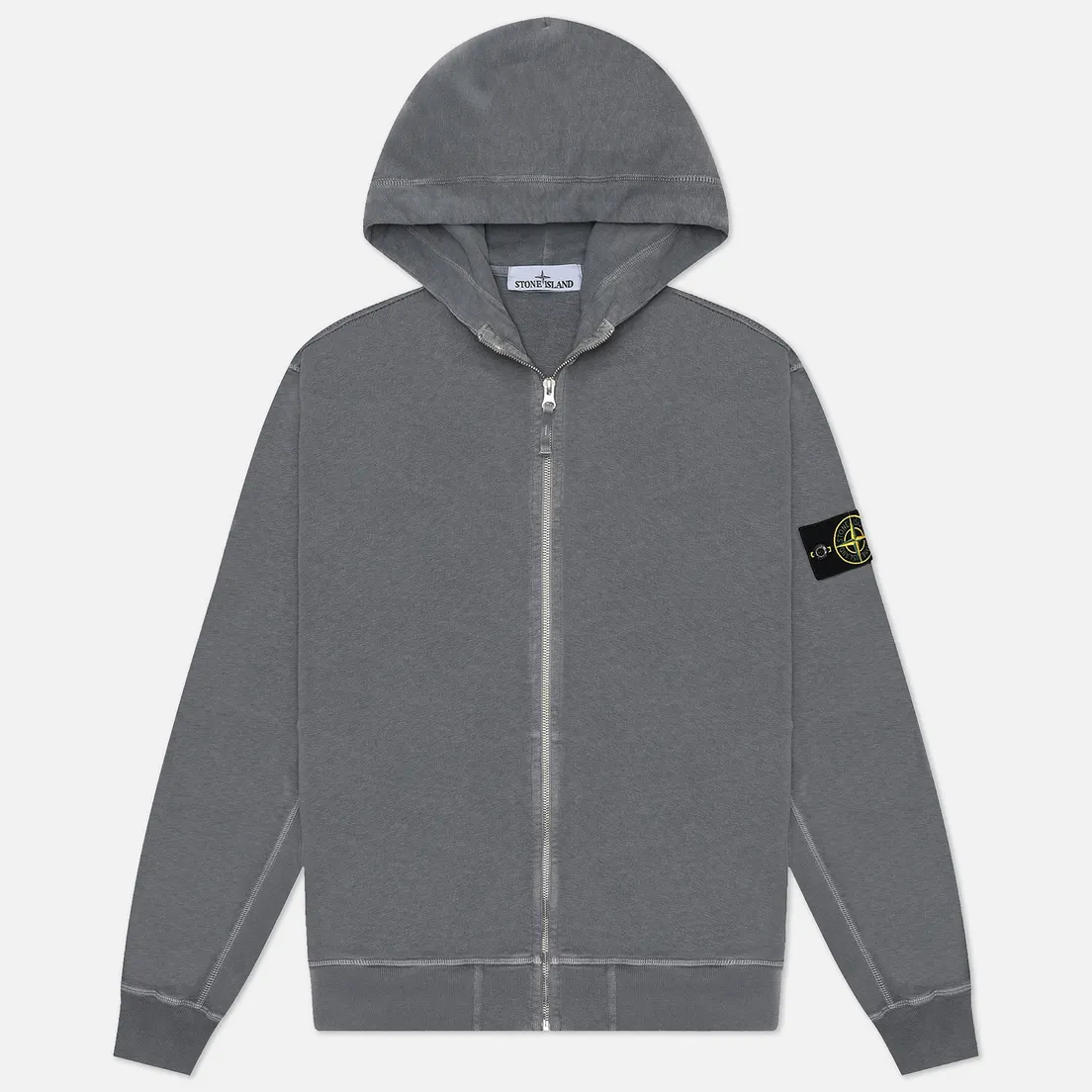 Stone Island Мужская толстовка Malfile Fleece Old Effect Full Zip Hoodie