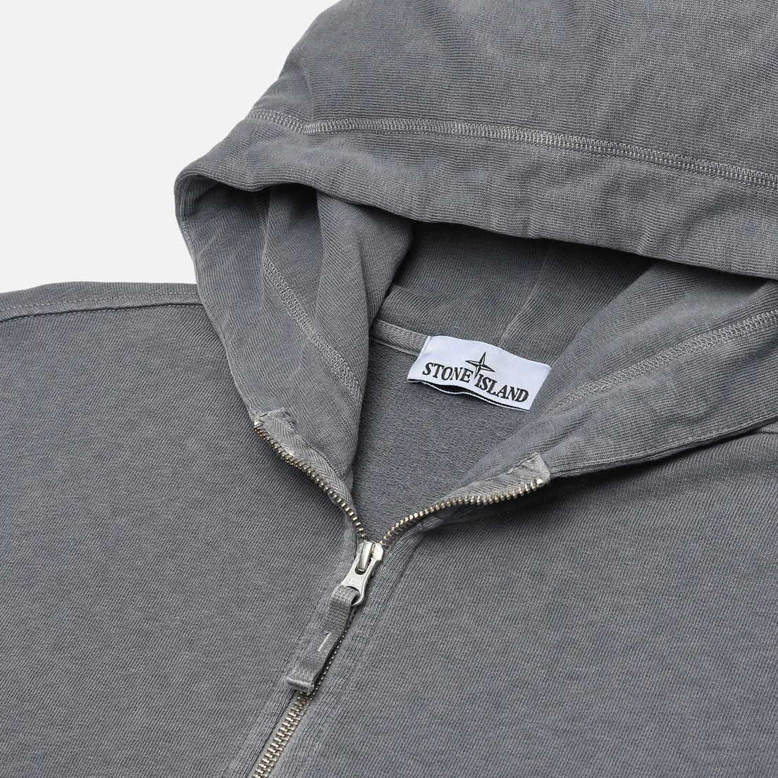 Stone Island Мужская толстовка Malfile Fleece Old Effect Full Zip Hoodie
