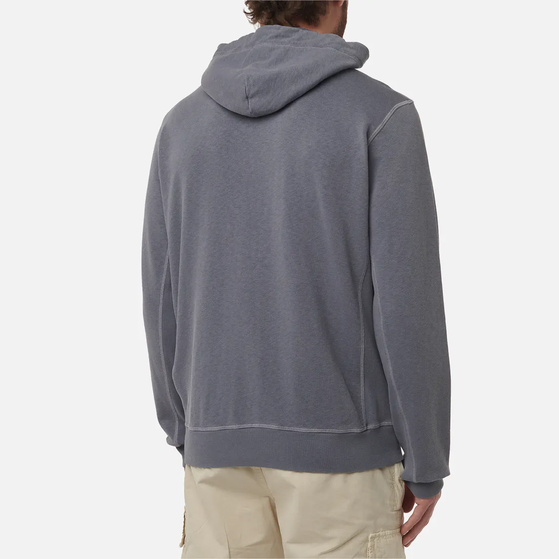 Stone Island Мужская толстовка Malfile Fleece Old Effect Full Zip Hoodie