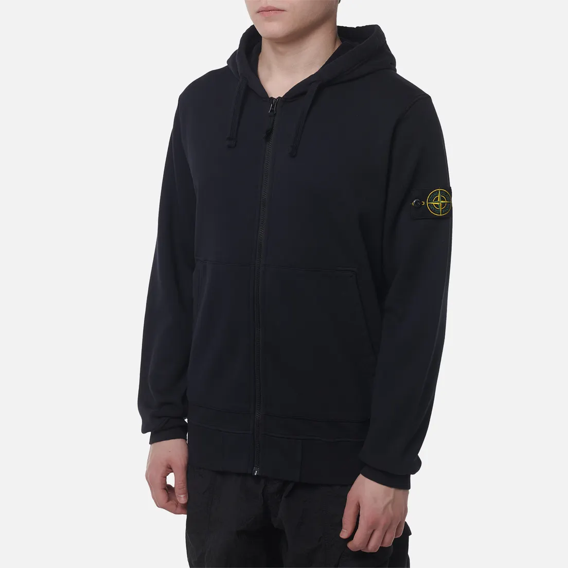 Stone Island Мужская толстовка Organic Cotton Fleece Zip Hoodie