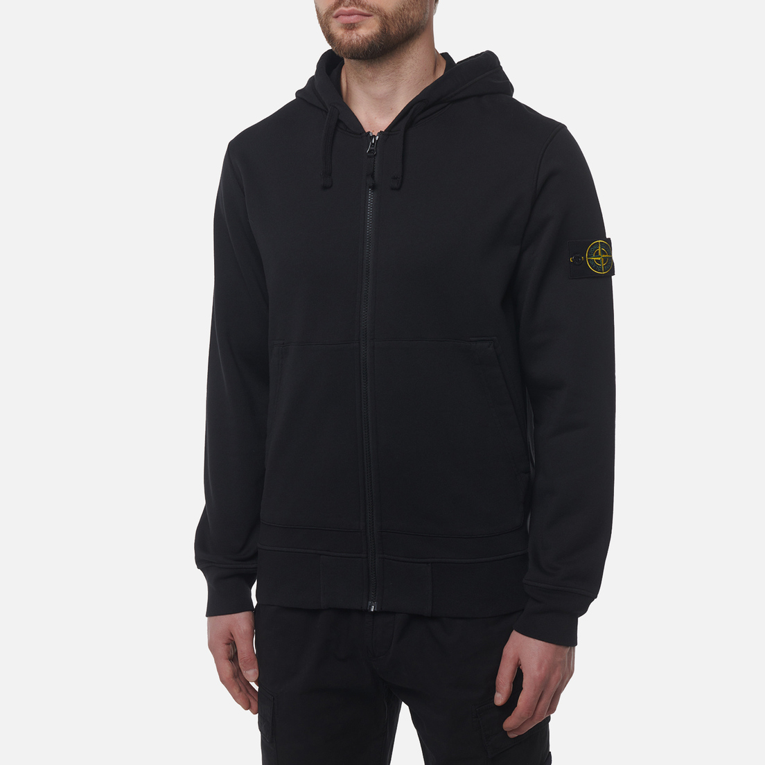 Stone Island Мужская толстовка Organic Cotton Fleece Zip Hoodie
