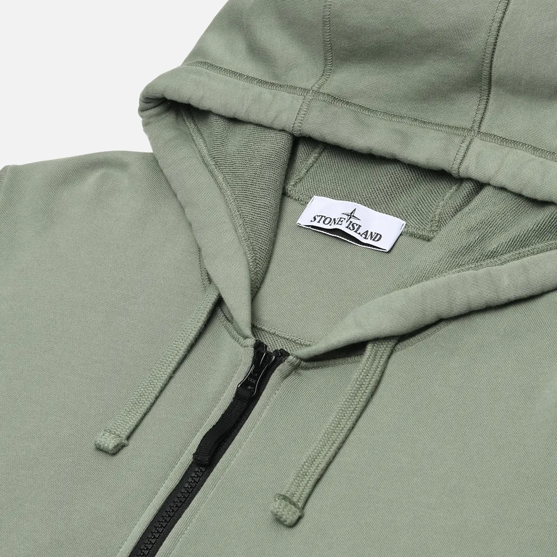 Stone Island Мужская толстовка Organic Cotton Fleece Zip Hoodie