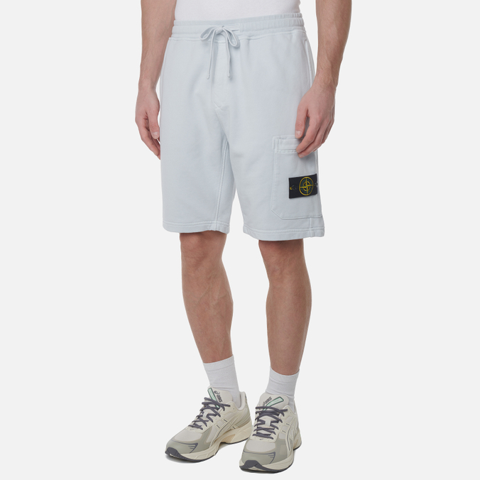 Мужские шорты Stone Island Organic Cotton Fleece Sky Blue 34190₽