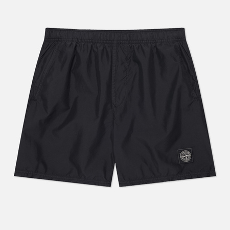  Мужские шорты Stone Island Brushed Nylon, цвет чёрный, размер M