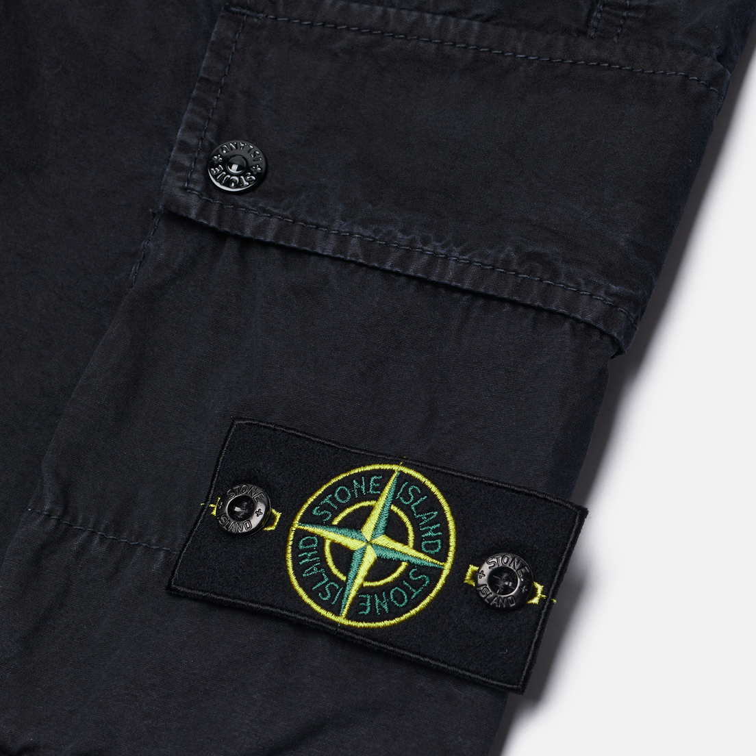 Stone Island Мужские шорты Brushed Organic Cotton Canvas Old Effect