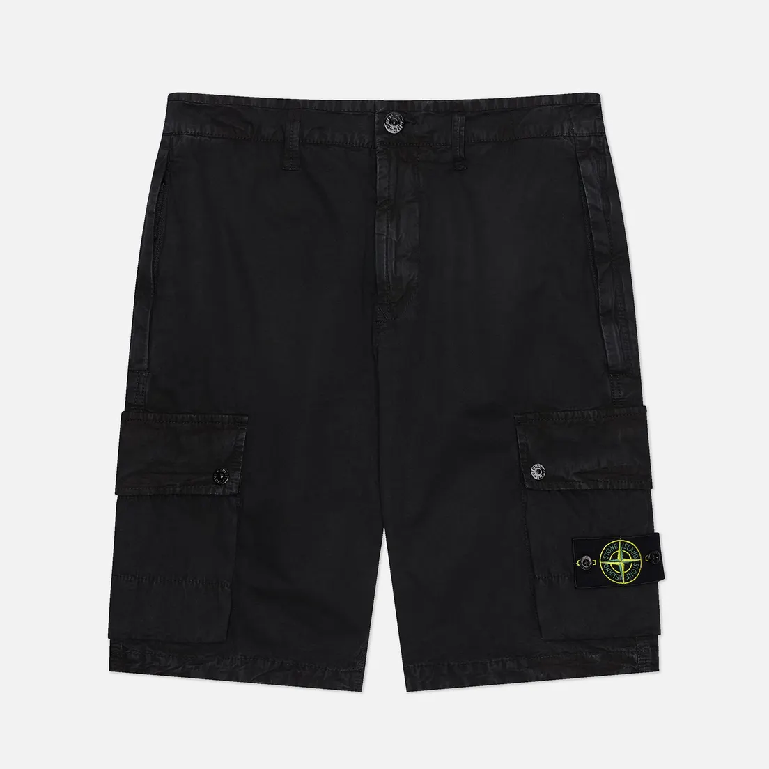 Stone Island Мужские шорты Brushed Organic Cotton Canvas Old Effect