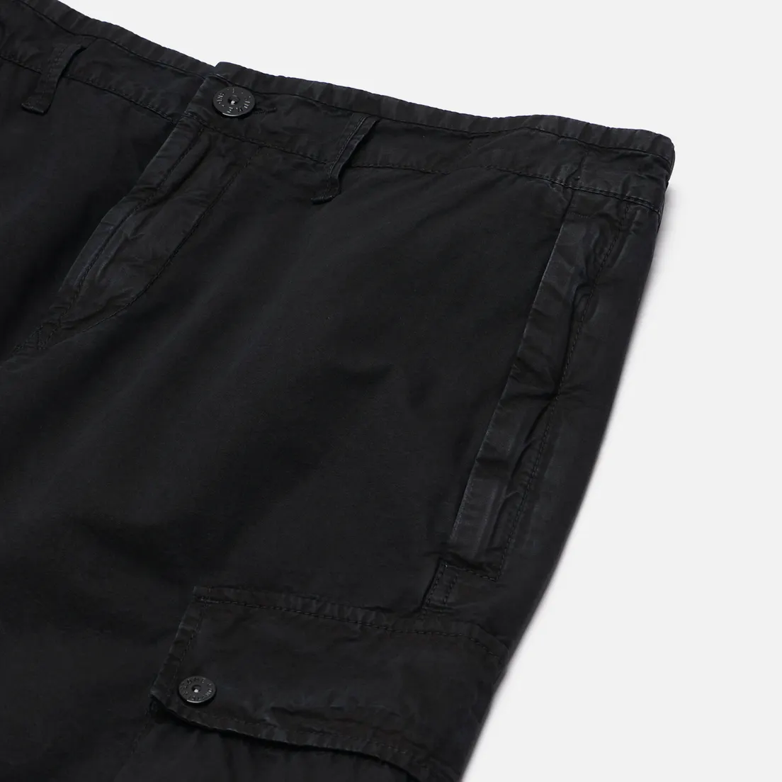 Stone Island Мужские шорты Brushed Organic Cotton Canvas Old Effect