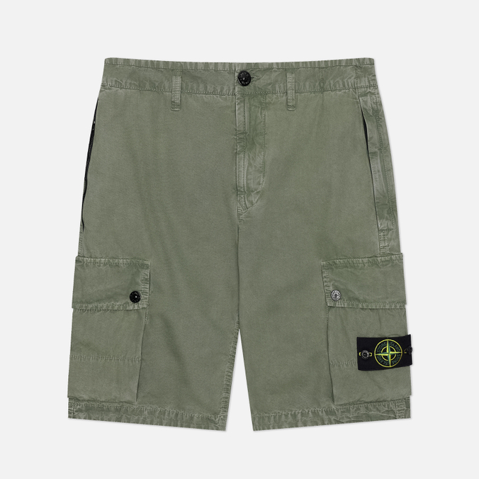 Мужские шорты Stone Island Brushed Organic Cotton Canvas Old Effect 39190₽