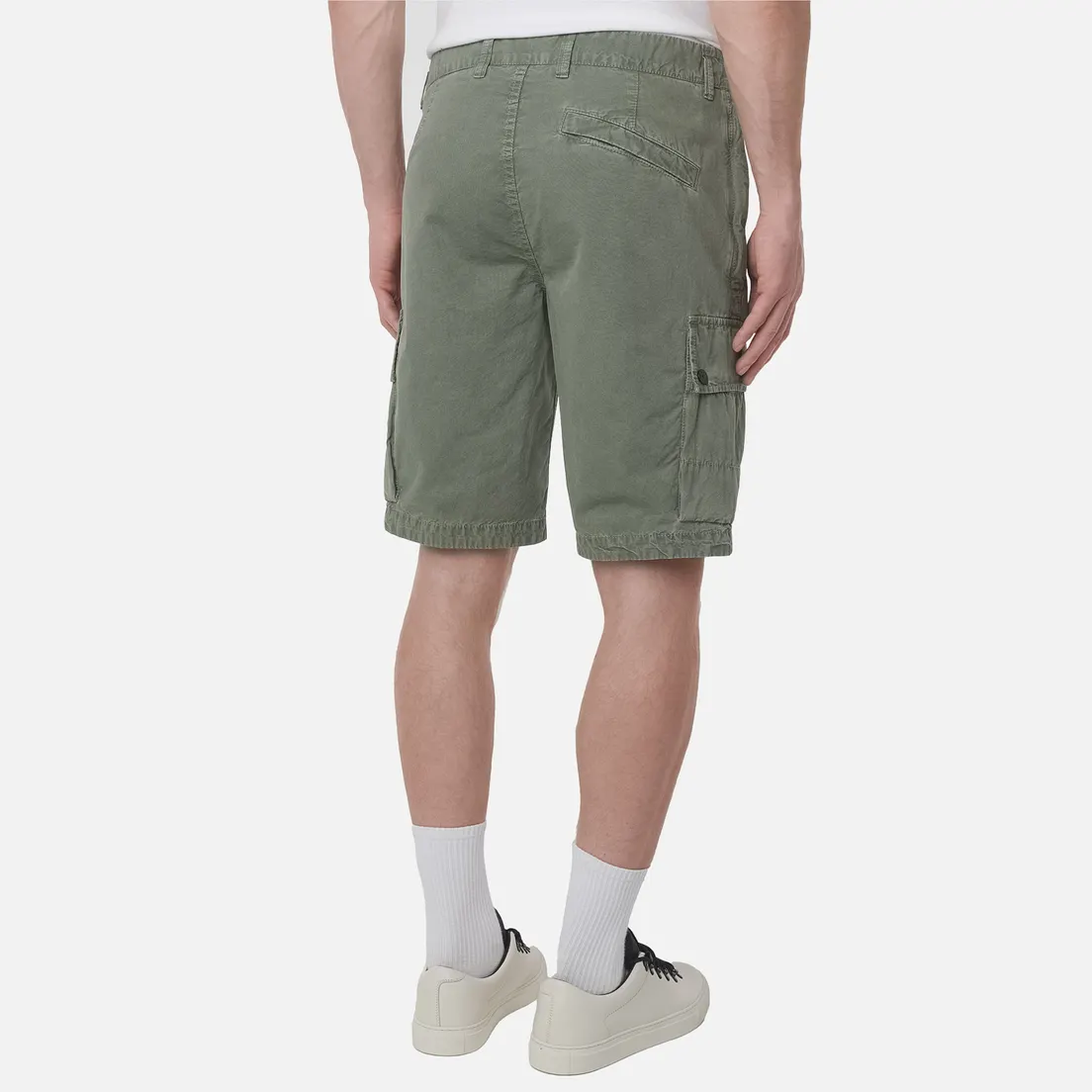 Stone Island Мужские шорты Brushed Organic Cotton Canvas Old Effect
