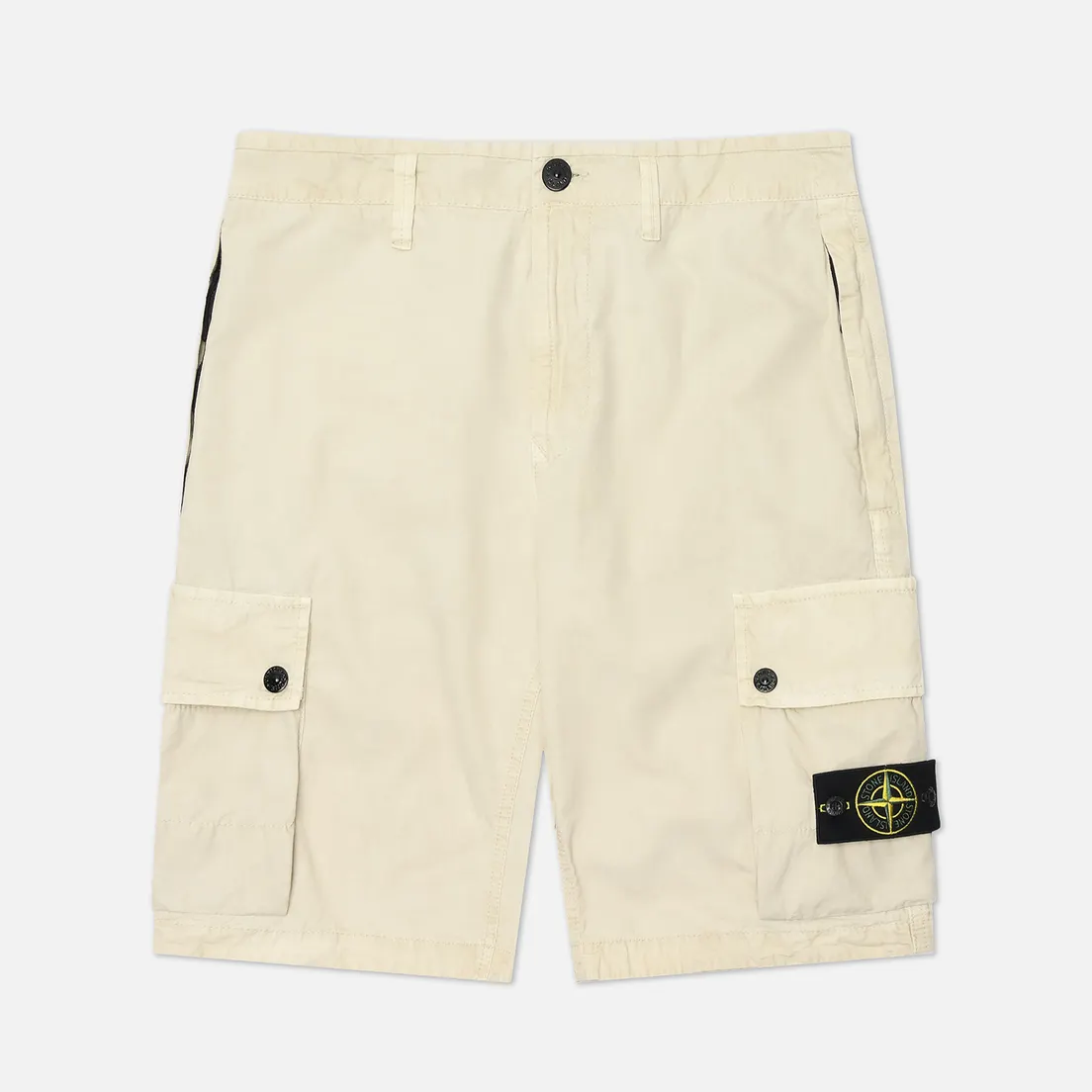 Stone Island Мужские шорты Brushed Organic Cotton Canvas Old Effect