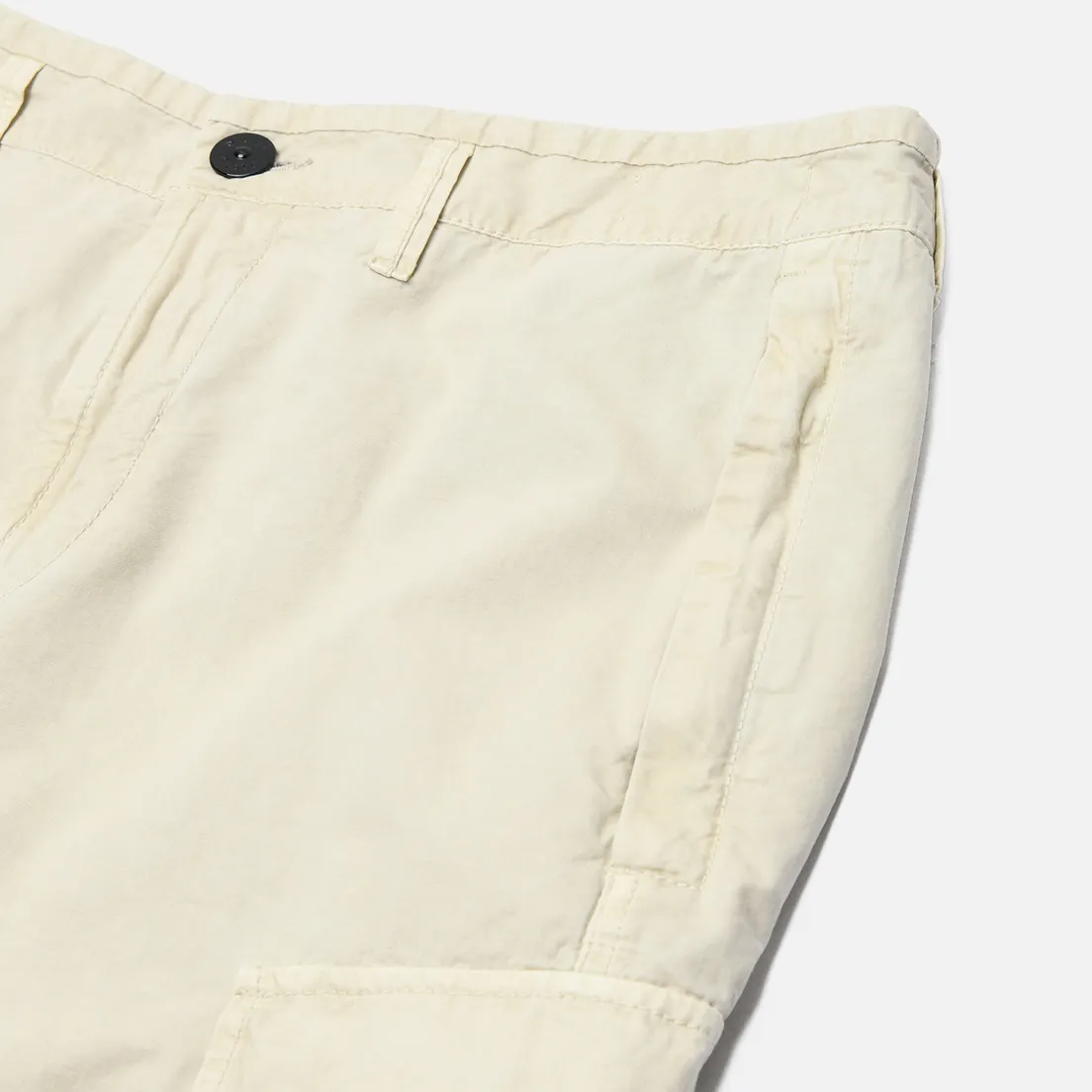 Stone Island Мужские шорты Brushed Organic Cotton Canvas Old Effect