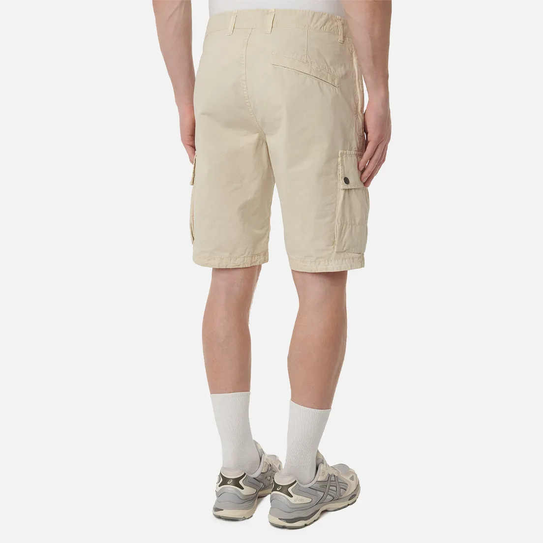 Stone Island Мужские шорты Brushed Organic Cotton Canvas Old Effect