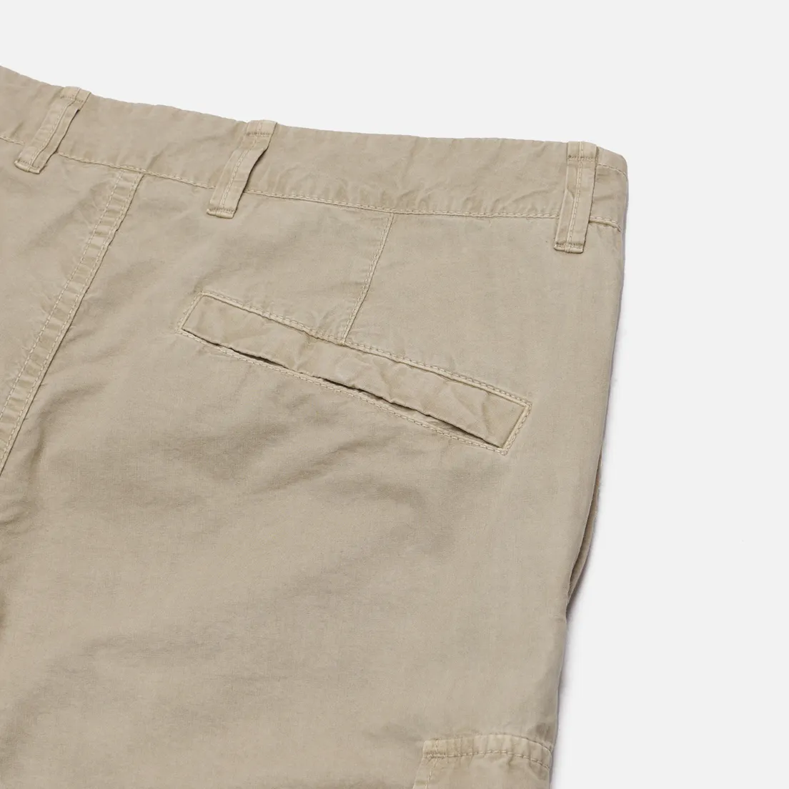 Stone Island Мужские шорты Brushed Organic Cotton Canvas Old Effect