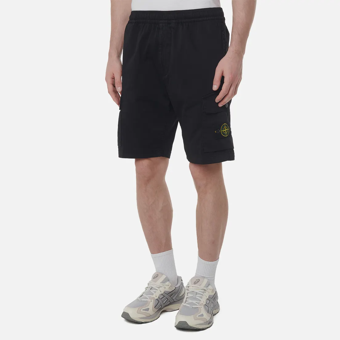 Stone Island Мужские шорты Organic Stretch Cotton Satin
