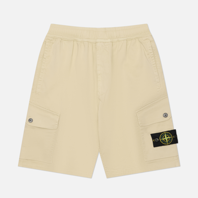 Мужские шорты Stone Island Organic Stretch Cotton Satin