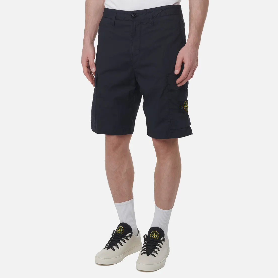 Stone Island Мужские шорты Stretch Cotton Tela Paracadute Regular