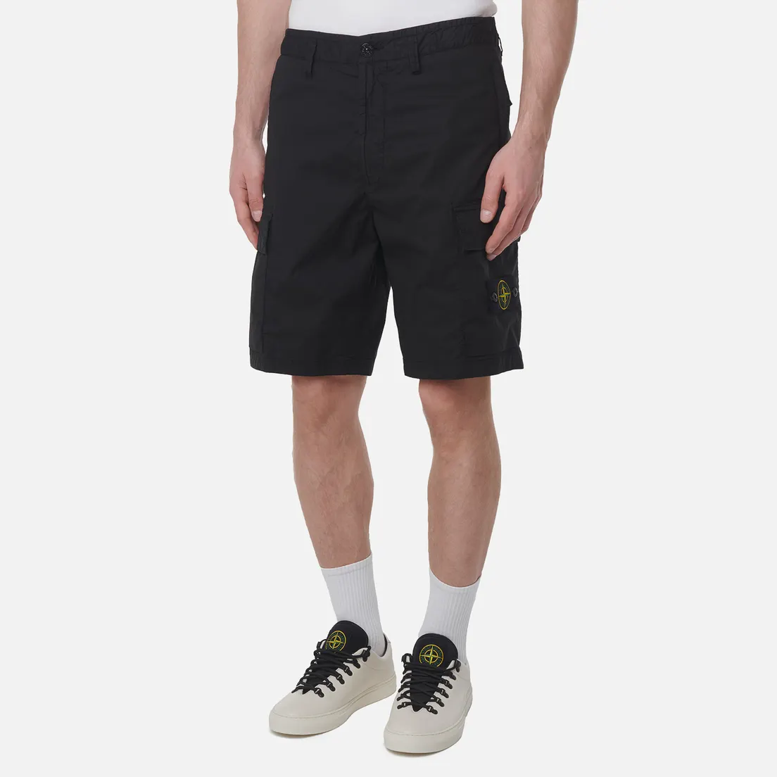 Stone Island Мужские шорты Stretch Cotton Tela Paracadute Regular