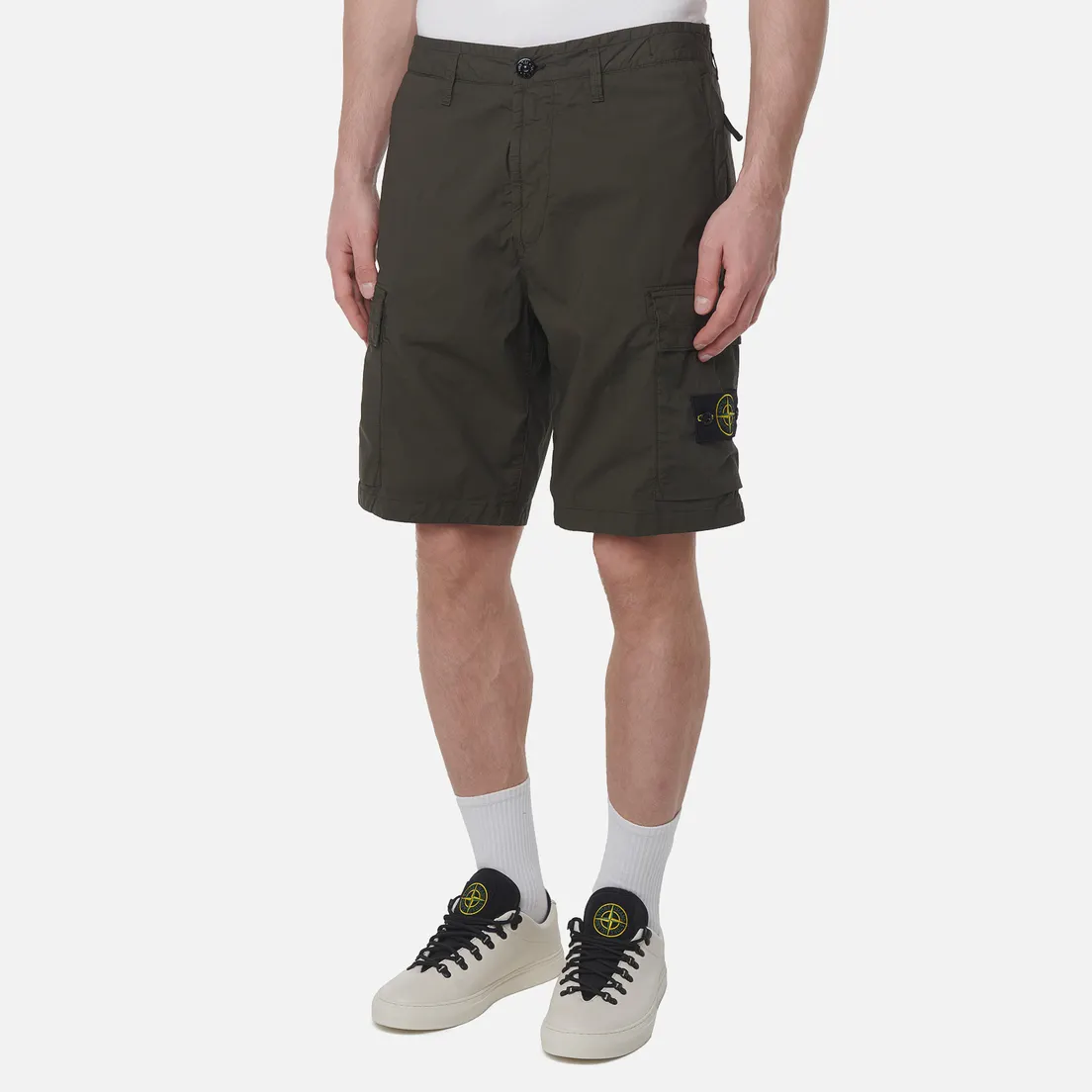 Stone Island Мужские шорты Stretch Cotton Tela Paracadute Regular