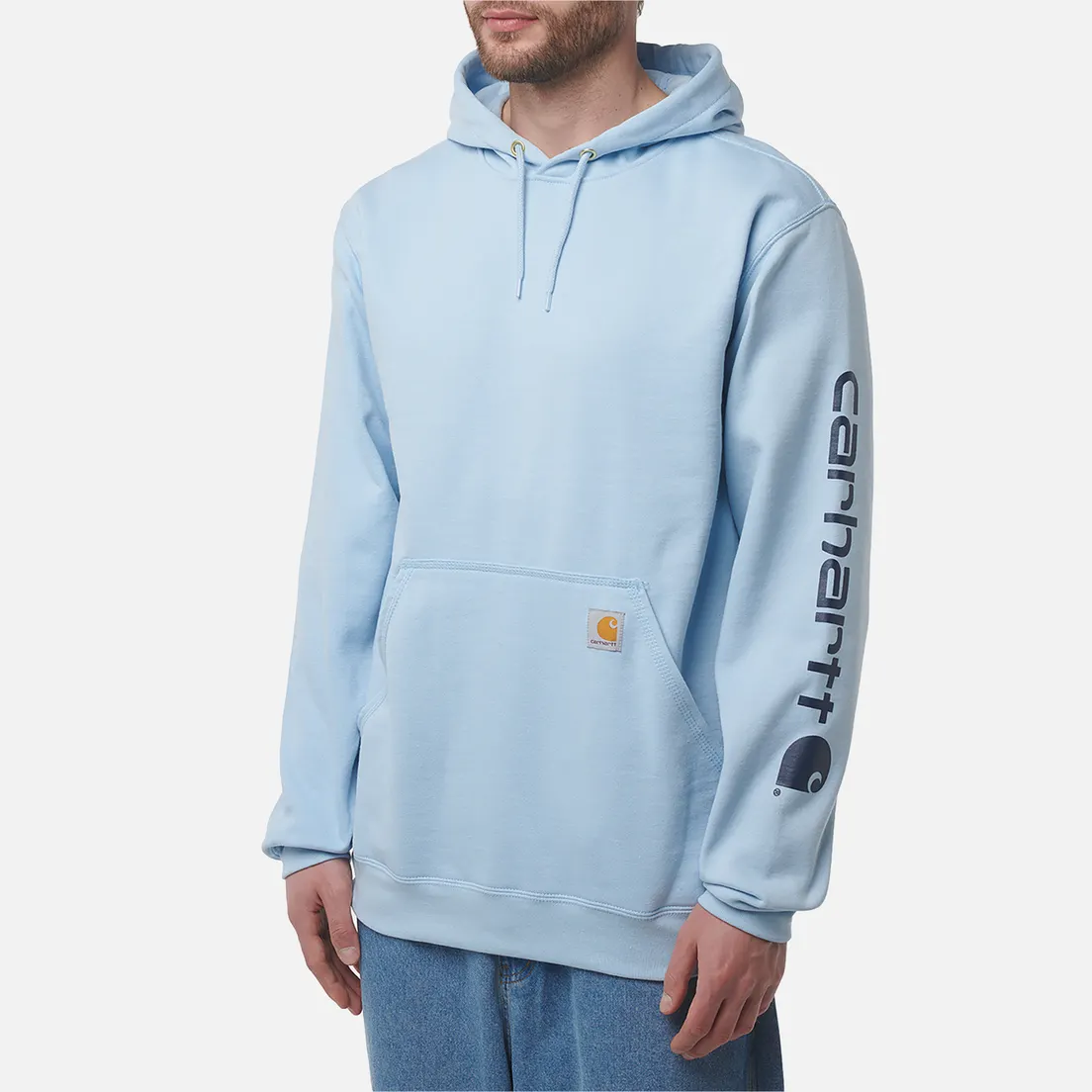 Carhartt Мужская толстовка Loose Fit Midweight Logo Sleeve Graphic Hoodie