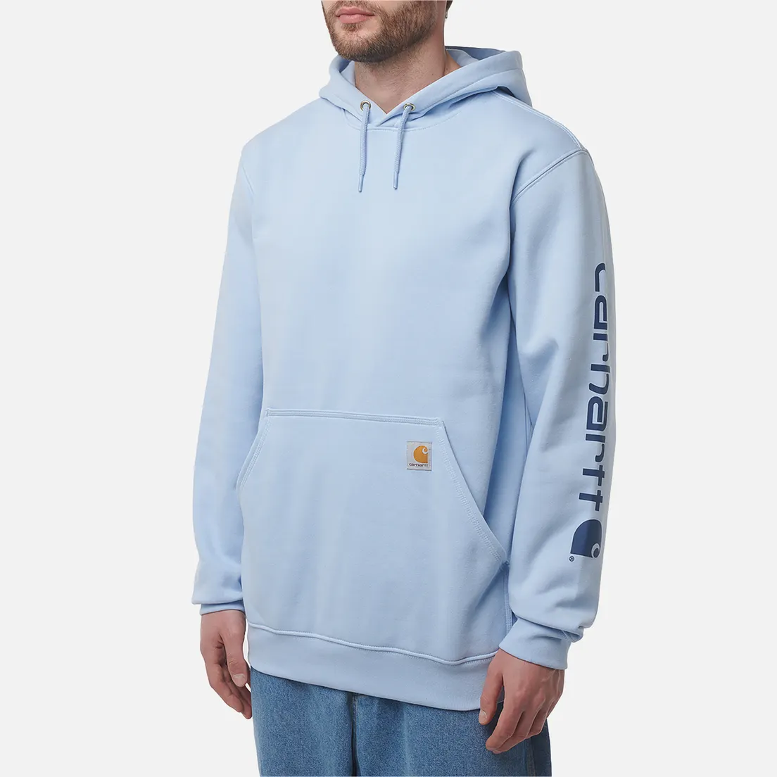 Carhartt Мужская толстовка Loose Fit Midweight Logo Sleeve Graphic Hoodie