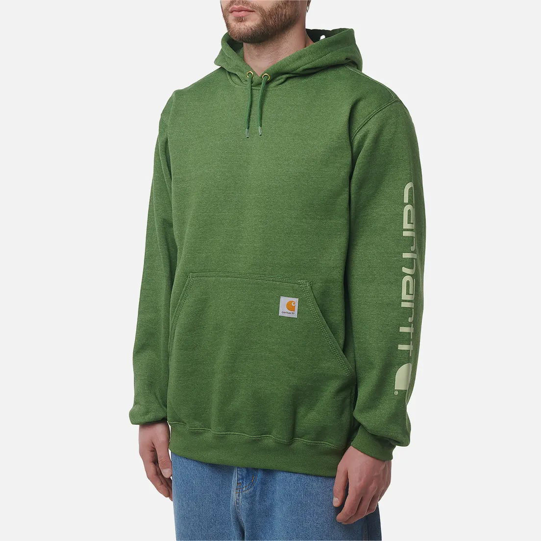 Carhartt Мужская толстовка Loose Fit Midweight Logo Sleeve Graphic Hoodie