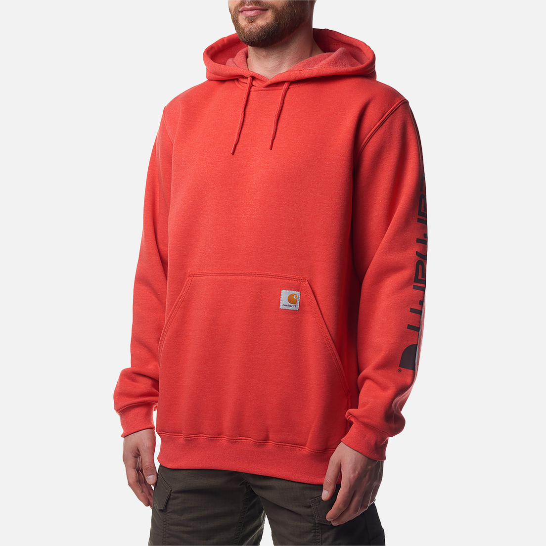 Carhartt Мужская толстовка Loose Fit Midweight Logo Sleeve Graphic Hoodie