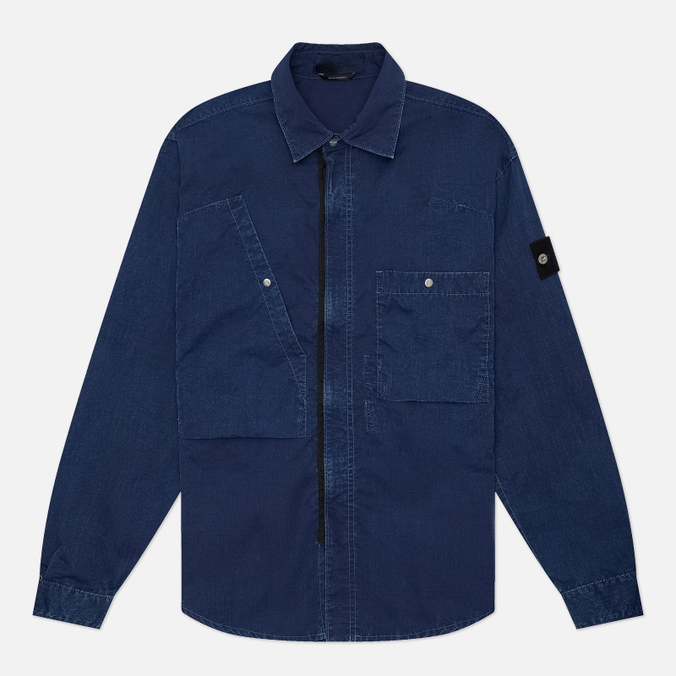 Мужская рубашка Stone Island Hollow Fibre Nylon Indigo-TC