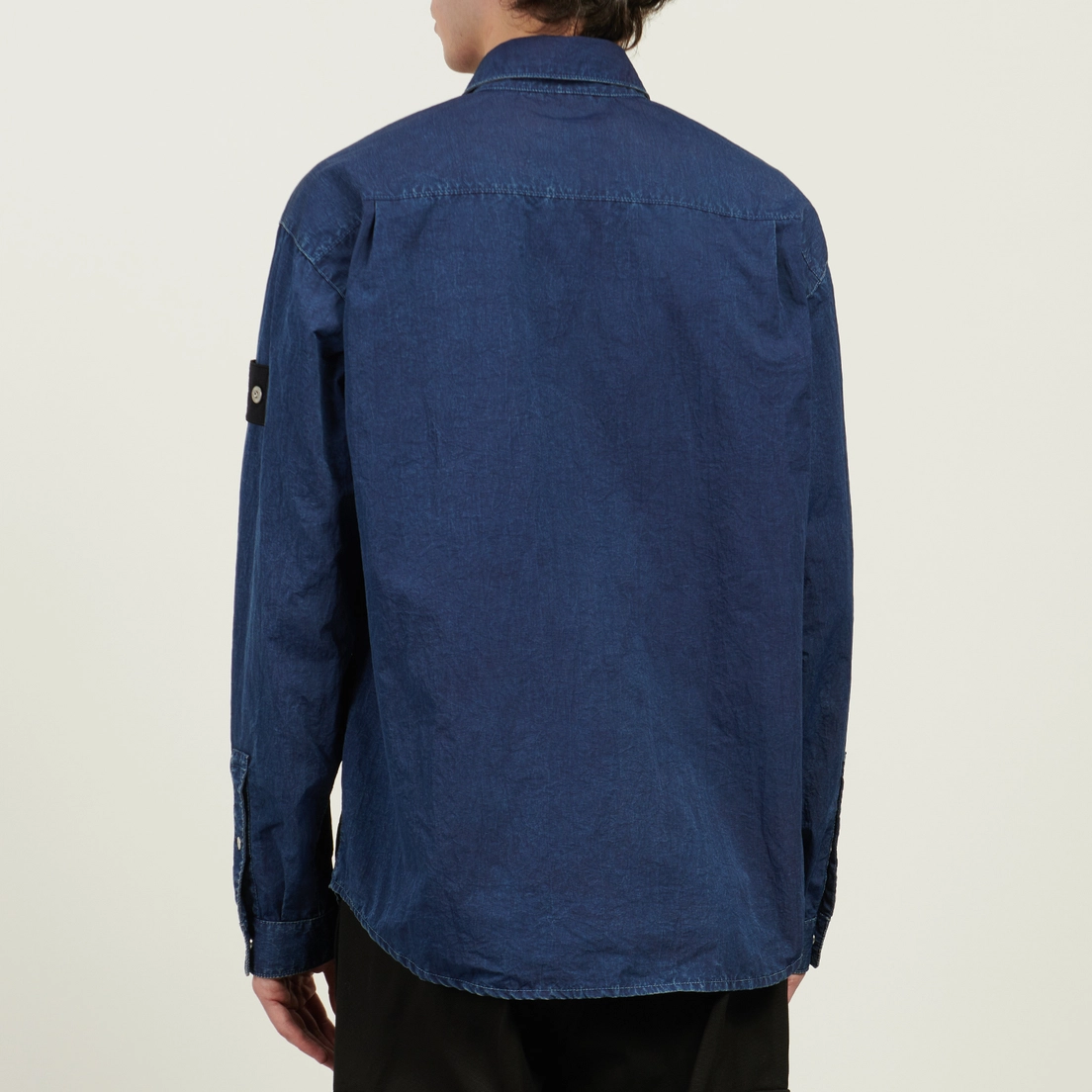 Stone Island Мужская рубашка Hollow Fibre Nylon Indigo-TC