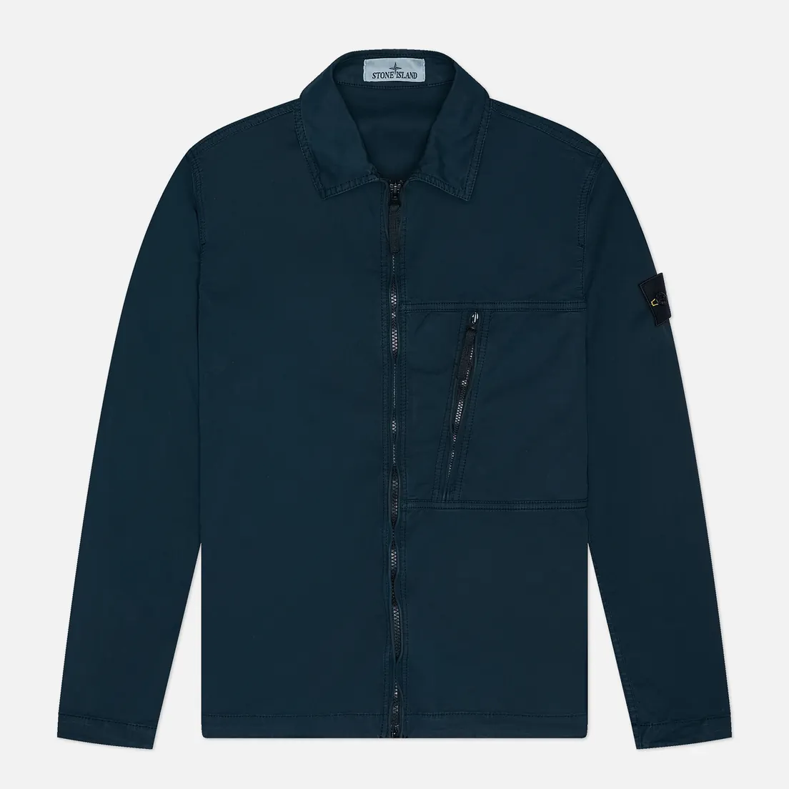 Stone Island Мужская рубашка Supima Cotton Twill Stretch-TC Overshirt