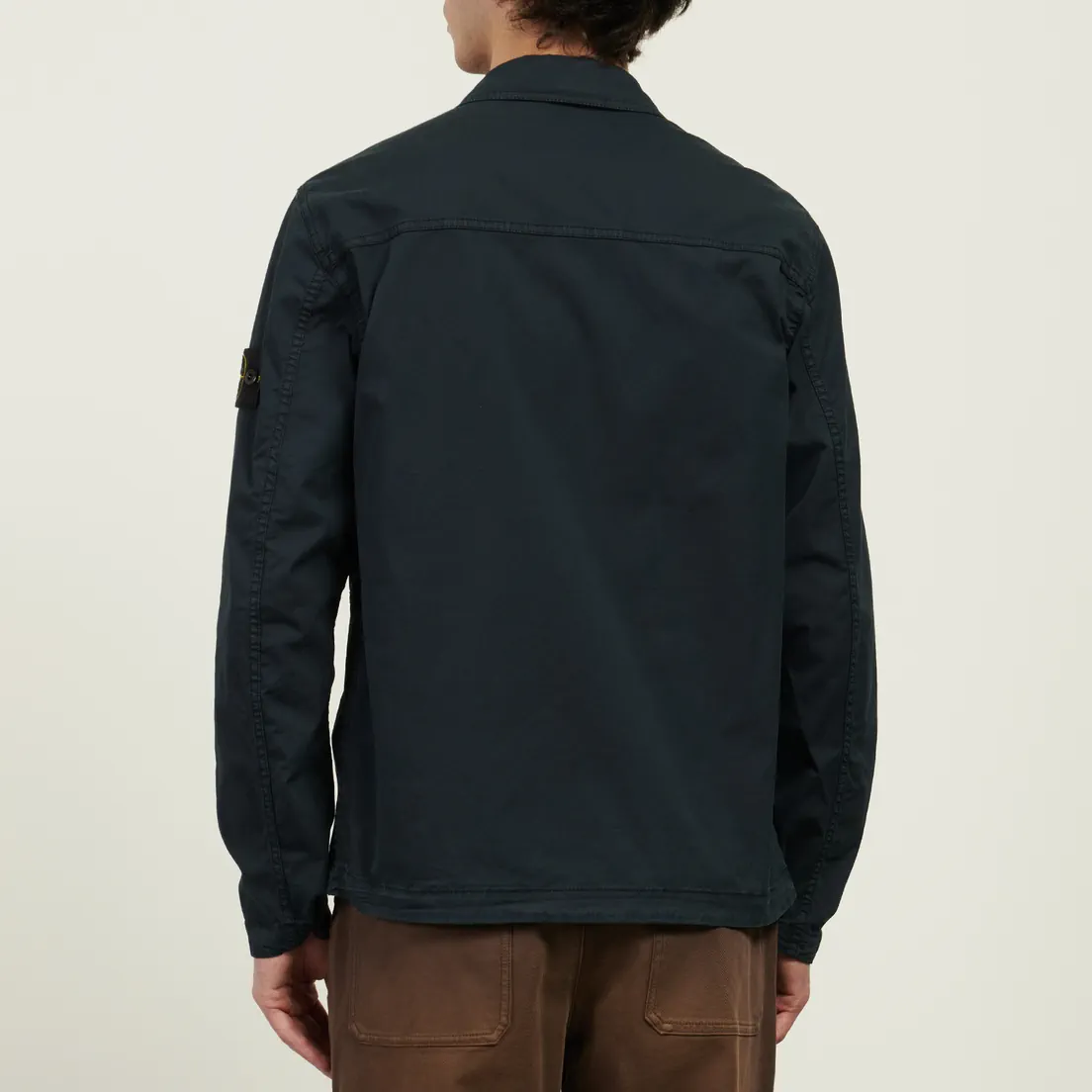 Stone Island Мужская рубашка Supima Cotton Twill Stretch-TC Overshirt