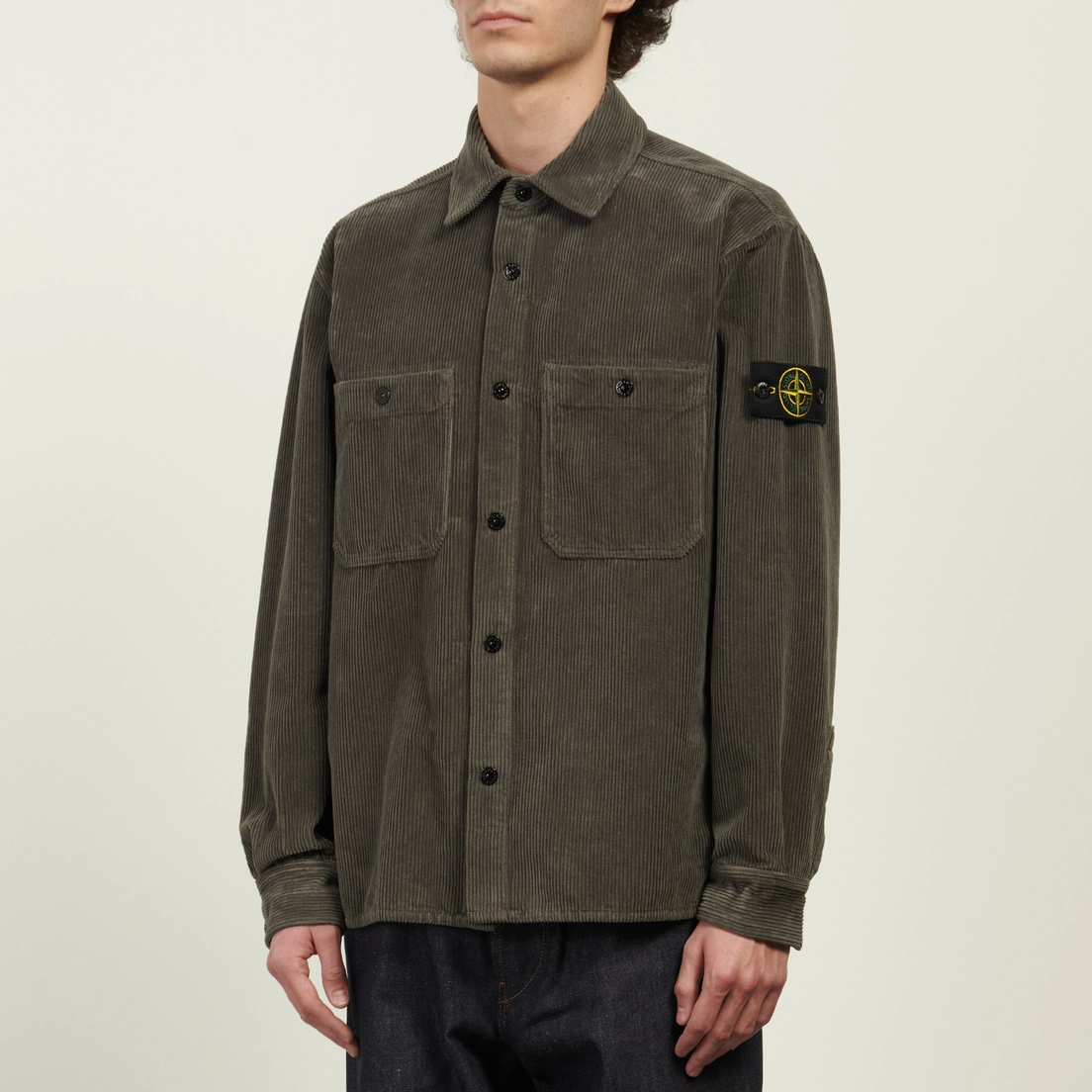 Stone Island Мужская рубашка Organic Cotton Corduroy 800