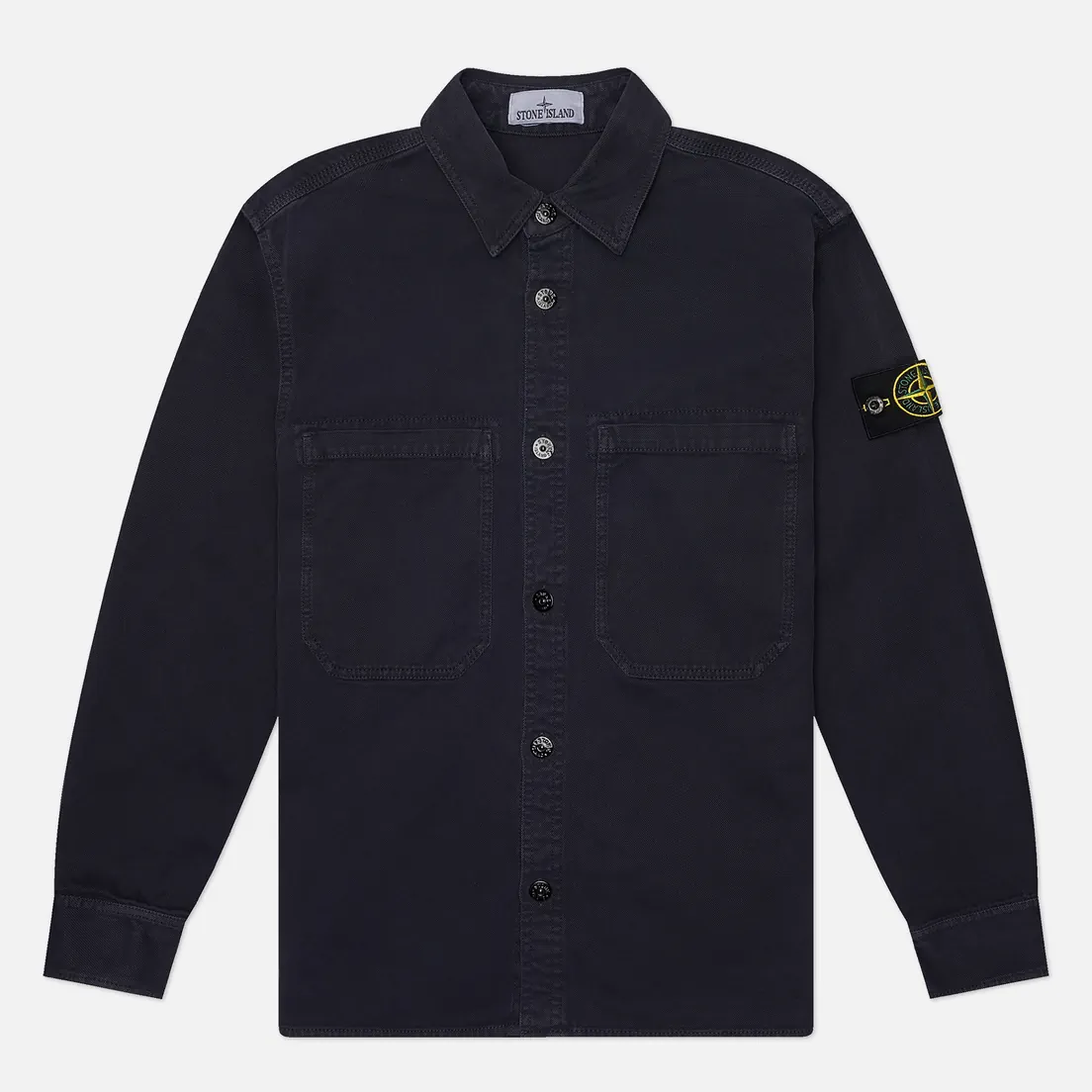 Stone Island Мужская рубашка Organic Panama Cotton Old Effect