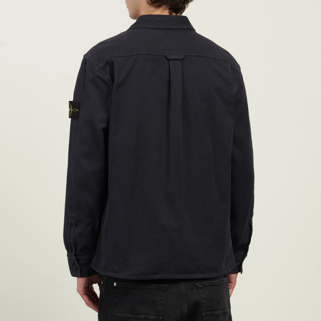 Stone Island Мужская рубашка Organic Panama Cotton Old Effect