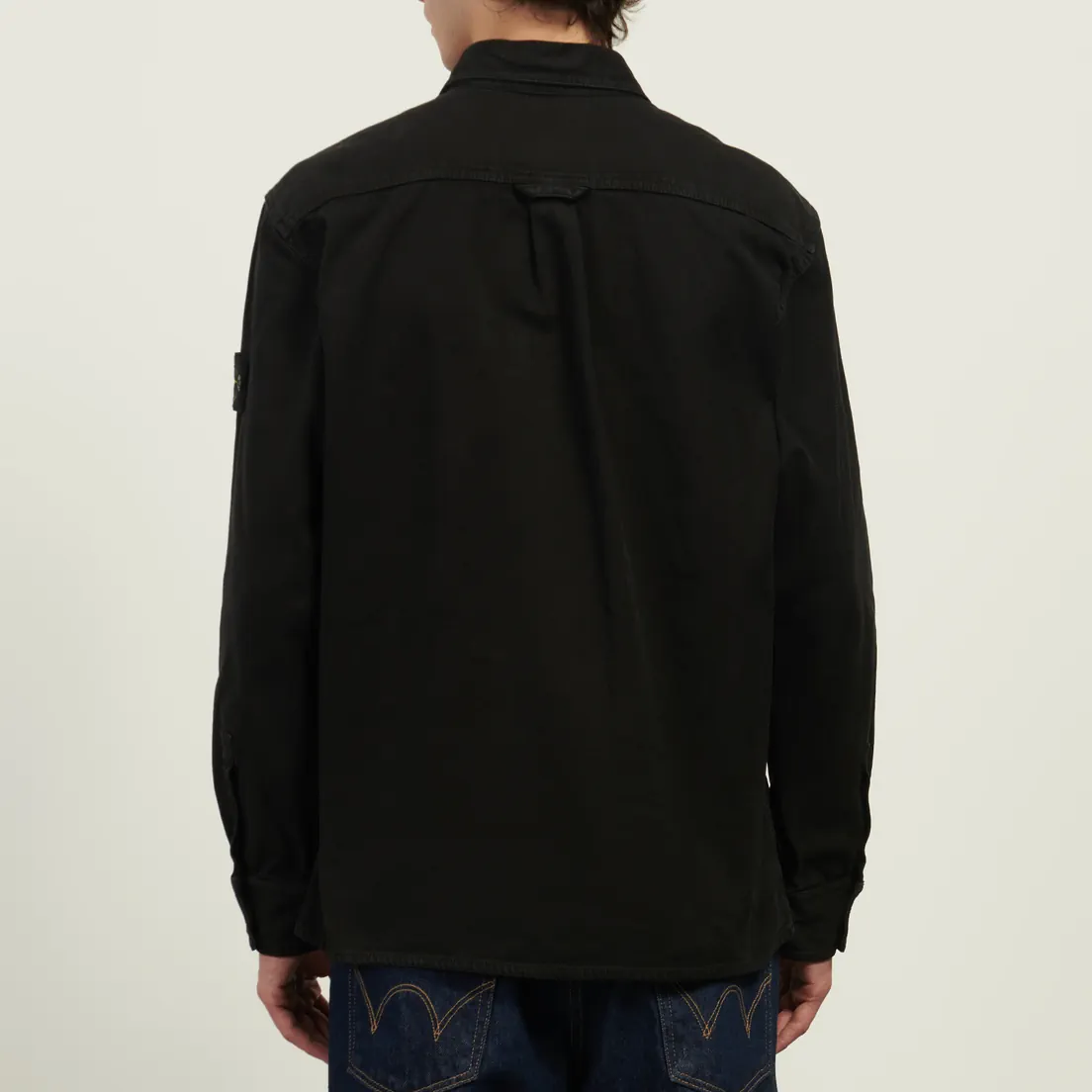 Stone Island Мужская рубашка Organic Panama Cotton Old Effect