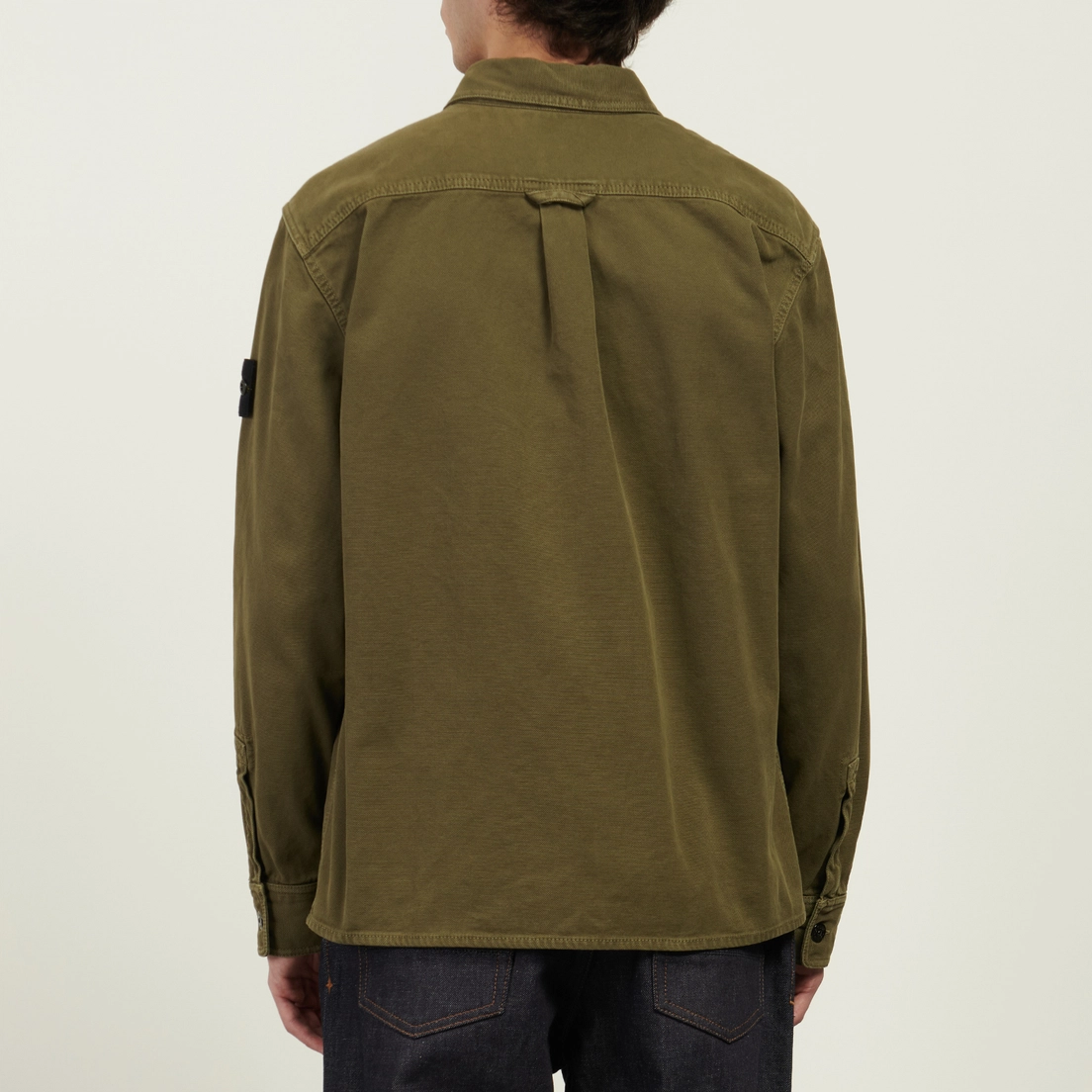 Stone Island Мужская рубашка Organic Panama Cotton Old Effect