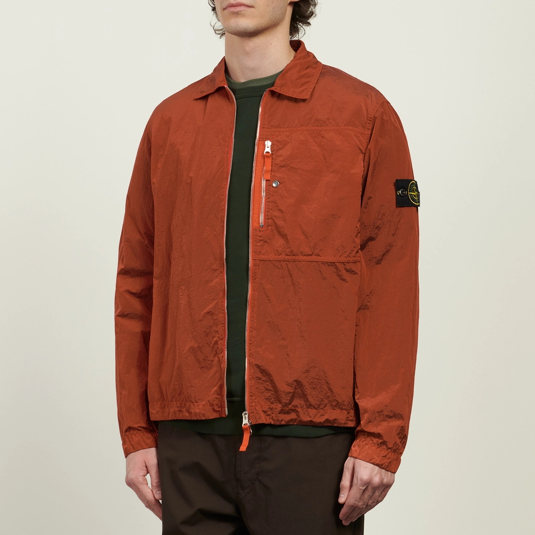 Stone Island Мужская рубашка Nylon Metal In Econyl Comfort Overshirt