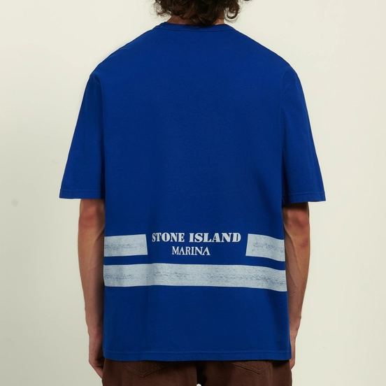 Мужская футболка Stone Island Marina Stripe Oversize