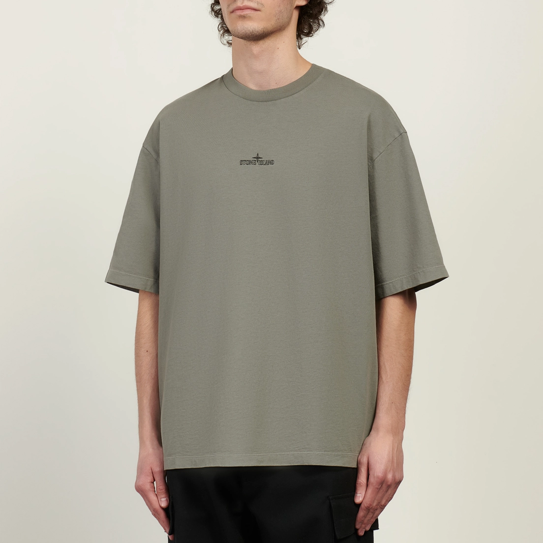 Stone Island Мужская футболка Megacity Sky Combed Organic Cotton Jersey