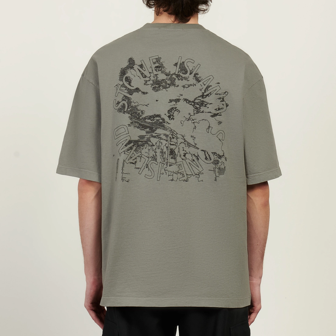 Stone Island Мужская футболка Megacity Sky Combed Organic Cotton Jersey