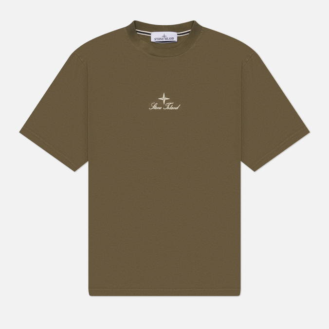 Мужская футболка Stone Island Stitched-Detail Logo