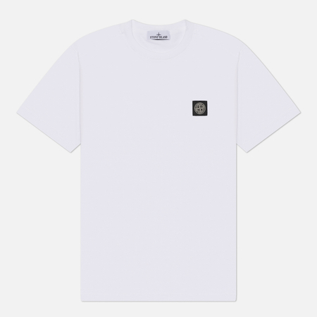 Мужская футболка Stone Island 60/2 Cotton Jersey Slim, цвет белый, размер XXXL