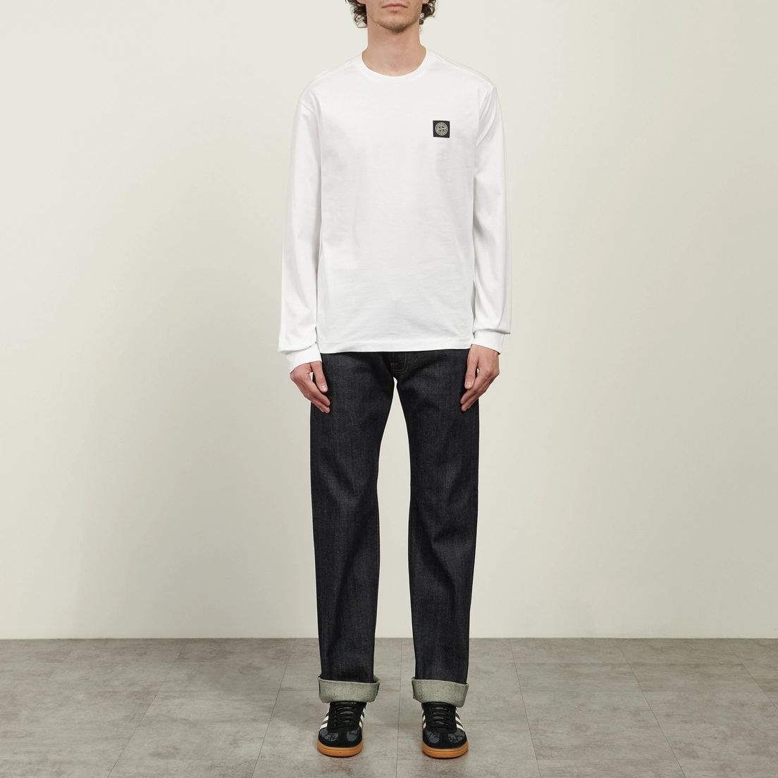 Stone Island Мужской лонгслив 60/2 Cotton Jersey Slim