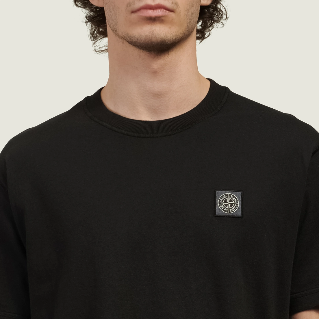 Stone Island Мужская футболка Organic Cotton Jersey Fissato Effect Slim