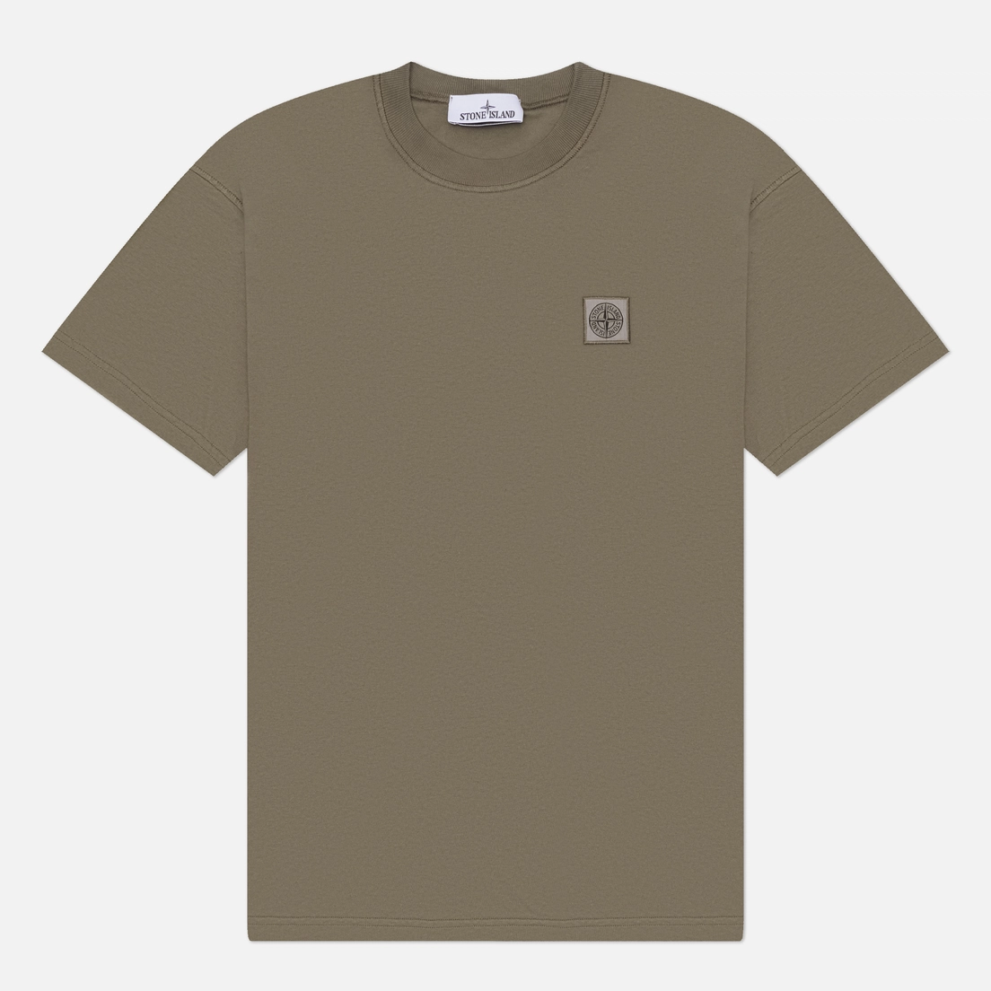 Stone Island Мужская футболка Organic Cotton Jersey Fissato Effect Slim