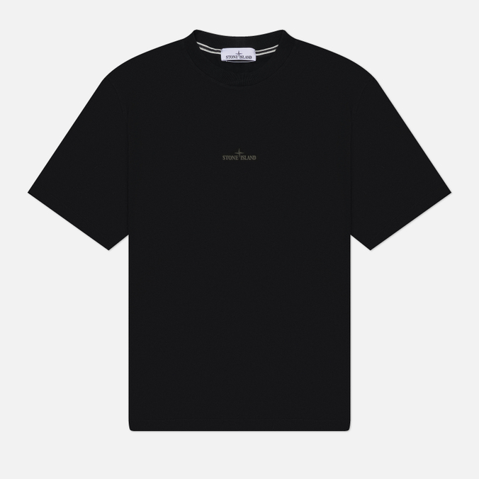 Мужская футболка Stone Island Combed Organic Cotton Jersey Logo Printed