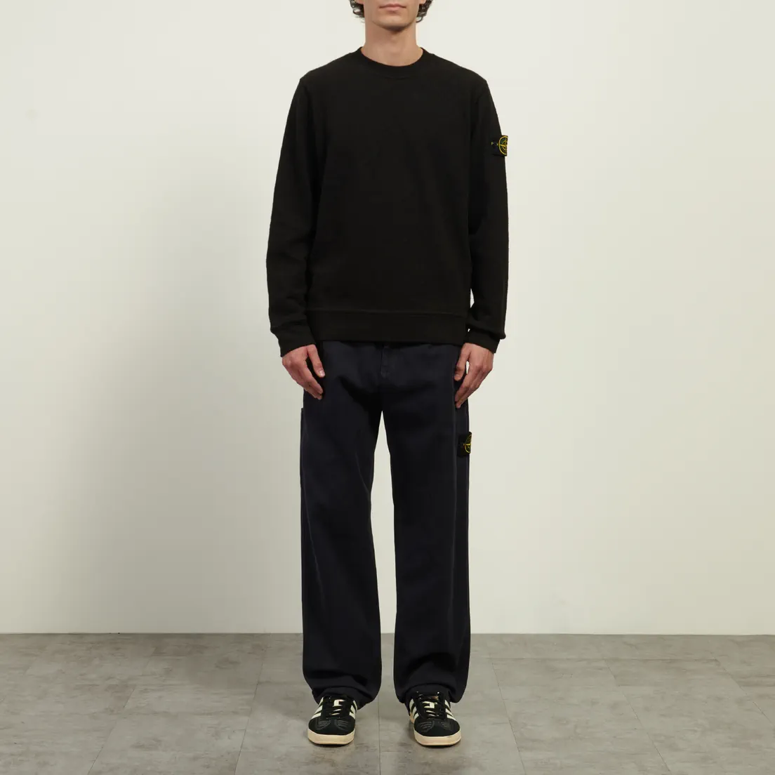 Stone Island Мужские брюки Organic Panama Cotton Old Effect