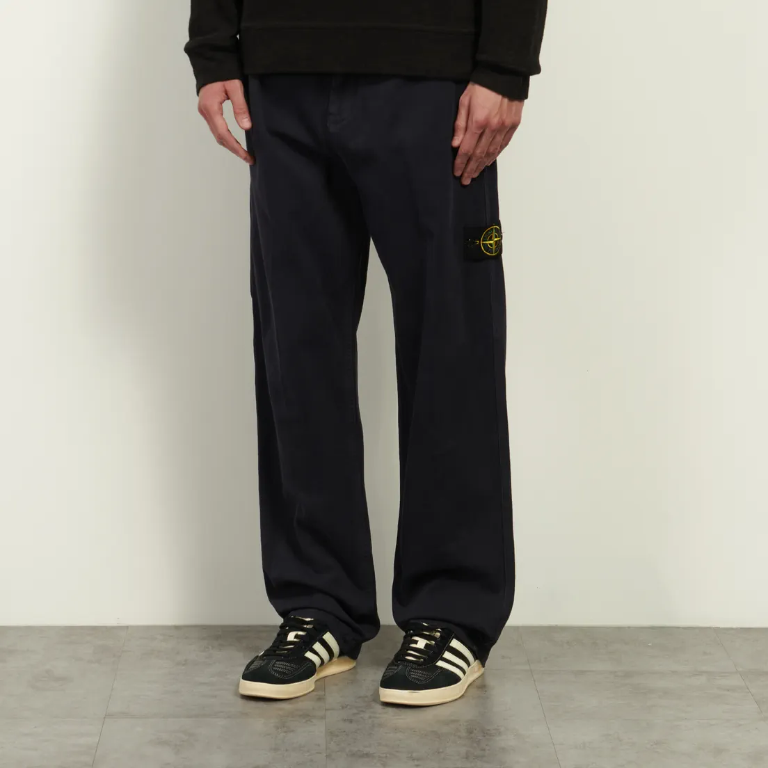 Stone Island Мужские брюки Organic Panama Cotton Old Effect