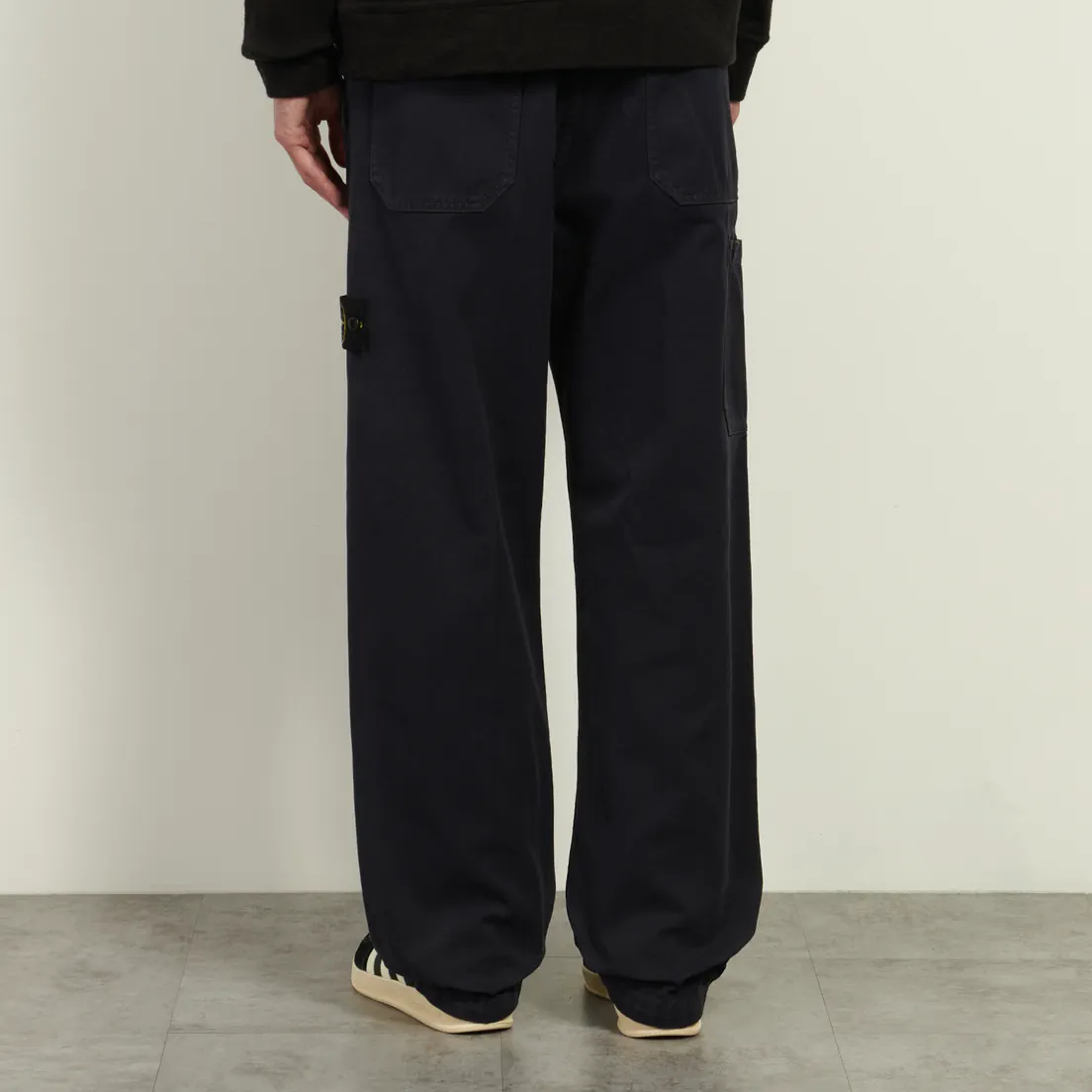 Stone Island Мужские брюки Organic Panama Cotton Old Effect