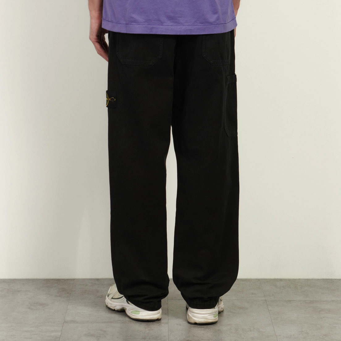 Stone Island Мужские брюки Organic Panama Cotton Old Effect